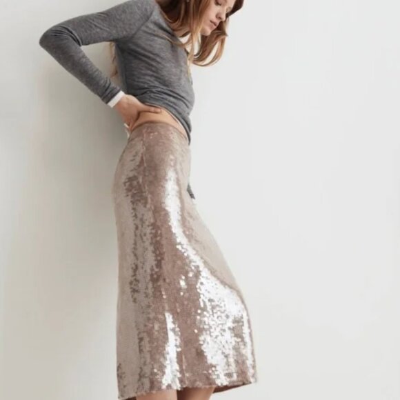Madewell Sequin Skirt - Picture 4 of 13